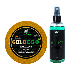 Kit Manutenção Fita Gold Eco 25m x 2,5cm + Removedor Adjust 120ml