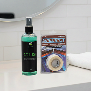 Kit Limpa Fácil - Removedor Adjust 120 ml + Fita Adesiva Super Tape 3 Yards x 1,9 cm Para Próteses Capilares