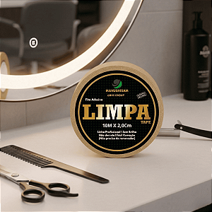 Fita Dupla Face Amarela Limpa Tape Para Próteses E Perucas 10m x 2,0cm