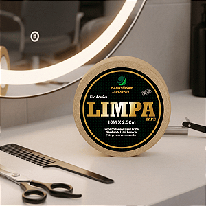 Fita Adesiva Limpa Tape 10m x 2,5cm Para Perucas E Próteses Capilares