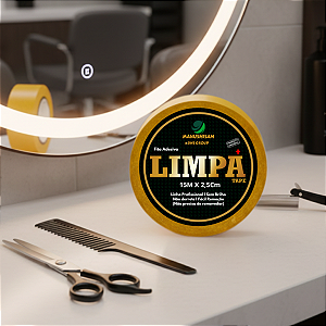 Fita Adesiva Dupla Face Limpa Tape 15m x 2,5cm Para Próteses E Perucas