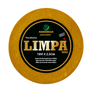 Fita Adesiva Dupla Face Limpa Tape 15m x 2,5cm Para Próteses E Perucas