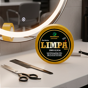 Fita Adesiva Para Próteses E Perucas Limpa Tape 25m x 2,5cm Dupla Face