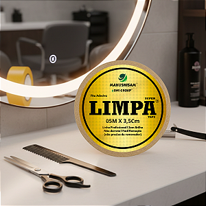 Fita Adesiva Capilar Limpa Tape Super 5m x 3,5cm Não Derrete Dupla Face
