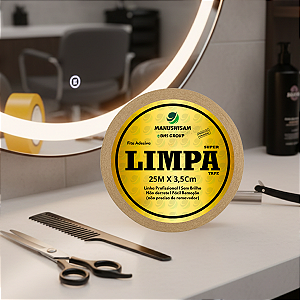 Fita Adesiva Dupla Face Limpa Tape 25m x 3,5cm Para Próteses E Perucas