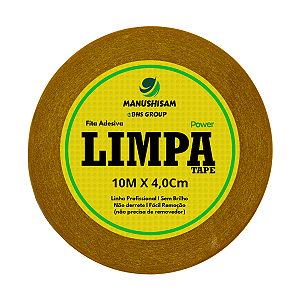 Fita Adesiva Para Próteses E Perucas Limpa Tape 10m x 4,0cm Dupla Face