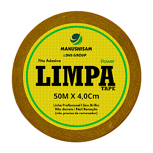 Fita Adesiva Dupla Face Limpa Tape Power P/ Perucas E Próteses Capilares 50m X 4,0cm