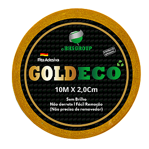 Fita Adesiva Capilar Dupla Face Gold Eco Original P/ Próteses E Perucas Não Derrete 10m x 2.0cm