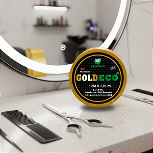 Fita Adesiva Dupla Face Gold Eco 10m x 2,0cm Prótese Capilar