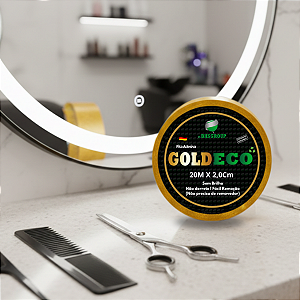 Fita Adesiva Goldeco 20m x 2,0cm Não Derrete Dupla Face BHS P/ Próteses Capilares E Perucas