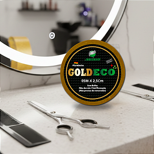 Fita Adesiva Capilar Dupla Face Goldeco Para Próteses Capilares E Perucas 5m x 2,5cm Não Derrete