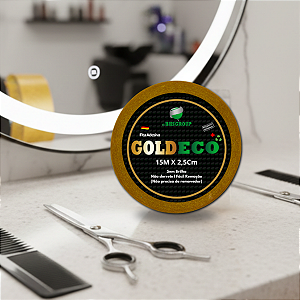 Fita Adesiva Goldeco Alta Fixação 15m x 2,5cm P/ Próteses Capilares E Perucas