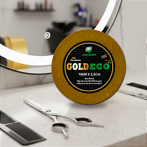 Fita Adesiva Goldeco 100m x 2,5cm Não Derrete Para Perucas E Próteses Capilares