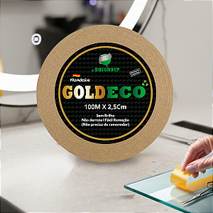 Fita Adesiva Goldeco 100m x 2,5cm Prótese Capilar