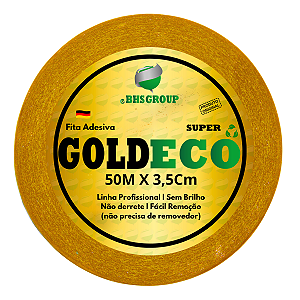 Fita Adesiva Gold Eco 50m x 3,5cm Para Próteses Capilares E Perucas Não Derrete