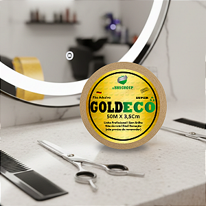 Fita Adesiva Goldeco 50m x 3,5cm Para Próteses Capilares E Perucas Não Derrete