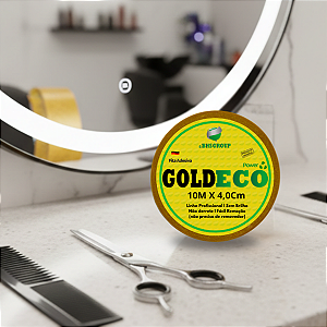 Fita Adesiva Goldeco Power 10 metros x 4,0 cm Para Prótese Capilar Original l Não Derrete