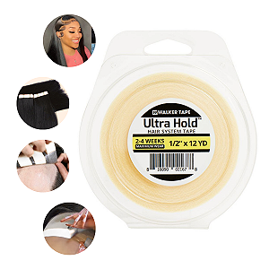 Fita Adesiva Ultra Hold 12 yards x 1,3 cm Para Prótese Capilar l Walker Tape
