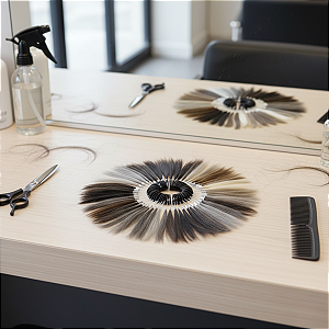 Anel de Cores com 63 Combinações Para Próteses Capilares