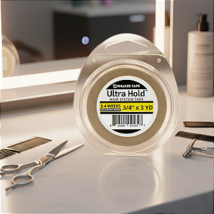 Fita Adesiva Ultra Hold 3 yards x 1,9 cm Para Prótese Capilar l Walker Tape