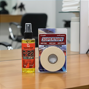 Kit Limpa Fácil - Fita Adesiva Super Tape 12y x 1.9cm + Removedor C -22 118ml