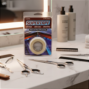 Fita Adesiva Super Tape 3 Yards X 1,3 Cm Prótese Capilar Peruca e Mega Hair