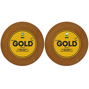 Kit - Fitas Amarelas Adesivas Gold Super 10 Metros X 3.5 cm 2 Unidades