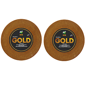 Kit - Fitas Amarelas Adesivas Gold + 50 Metros X 2.5 cm 2 Unidades