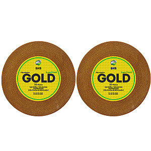 Kit - Fitas Amarelas Adesivas Gold Super Power 50 Metros X 4.0 cm 2 Unidades