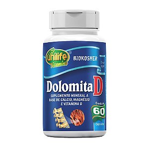 Dolomita D Unilife 950mg 60 Cápsulas