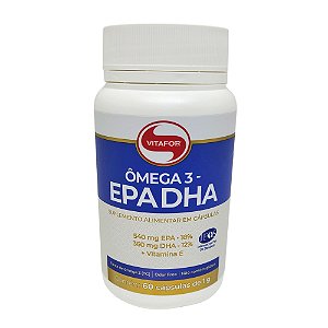 Omega 3 EPA DHA Vitafor 1000mg 60 Cápsulas