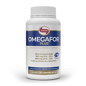 Omegafor Plus Vitafor 1000mg 120 Cápsulas