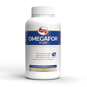Omegafor Plus Vitafor 1000mg 240 Cápsulas