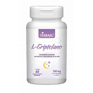 L Triptofano Tiaraju 300mg 60 Cápsulas