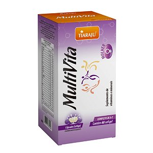 Multivita Mulher Tiaraju 1350mg 60 Cápsulas