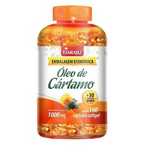 Oleo de Cartamo Tiaraju 1000mg 180+30 Cápsulas