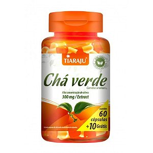 Cha Verde Extrato Tiaraju 300mg 60+10 Caps