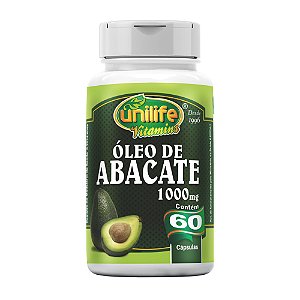 Oleo de Abacate Unilife 1000mg 60 Cápsulas