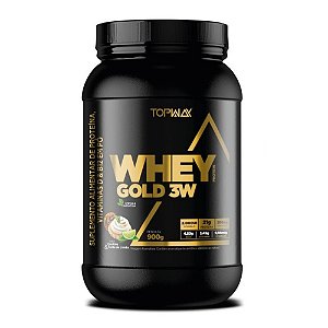 Whey Gold 3W Cookies e Torta de Limao Topway 900g