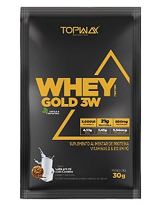 Whey Gold 3W Leite em Pó com Cookies Topway Sache 30g