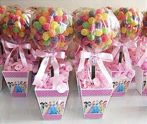 Árvores e Cones com bala de goma