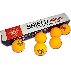 01 Caixa c/6 Bolinhas de Ping Pong Shield Brand 40mm