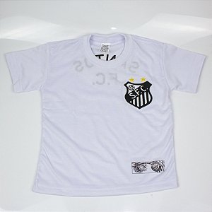 Camiseta Torcida Jovem Santos Retrô Punição Bordada Infantil Oficial
