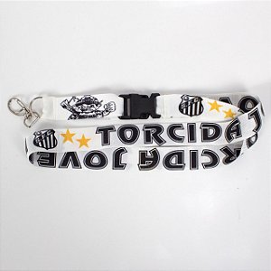 Cordão Torcida Jovem Santos Branco Boneco Oficial
