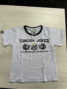 Camiseta Torcida Jovem Santos 2 Baleias Infantil Oficial