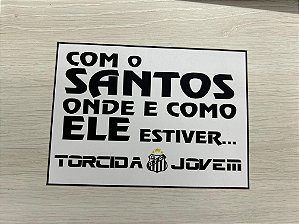 Adesivo Torcida Jovem Com O Santos Oficial