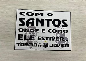 Adesivo Torcida Jovem Santos Pelé Cosmo Oficial