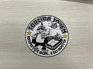 Adesivo Torcida Jovem Santos Respeito É Bom Oficial