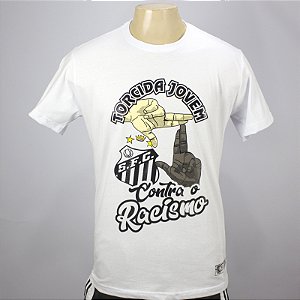 Camiseta Torcida Jovem Santos Contra o Racismo Oficial