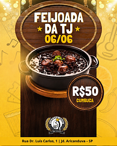 Convite Feijoada na 𝗧𝗝 Torcida Jovem Oficial